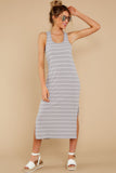 3 The Drizzle Seri Stripe Rib Tank Dress at reddress.com