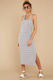 4 The Drizzle Seri Stripe Rib Tank Dress at reddress.com