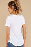 The White V Neck Tee