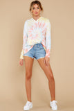 3 Retro Fantasy Daybreak Spiral Tie Dye Hoodie at reddress.com