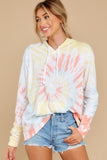 7 Retro Fantasy Daybreak Spiral Tie Dye Hoodie at reddress.com