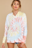 6 Retro Fantasy Daybreak Spiral Tie Dye Hoodie at reddress.com