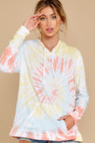 5 Retro Fantasy Daybreak Spiral Tie Dye Hoodie at reddress.com