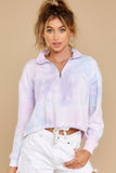 9 Let's Be Real Bubble Berry Tie Dye Crop Pullover at reddress.com