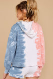 Boardwalk Overlook Seashell Pink Multi Tie Dye Hoodie