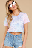 6 Totally Rad Purple Multi Tie Dye Tee at reddress.com