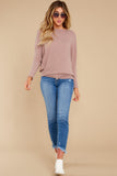 1 Like A Melody Dark Mauve Tunic Top at reddress.com