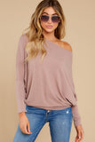 5 Like A Melody Dark Mauve Tunic Top at reddress.com