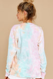 7 Summer In Sav Apricot Multi Tie Dye Top at reddress.com