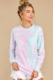 5 Summer In Sav Seafoam Multi Tie Dye Top at reddress.com