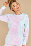 6 Summer In Sav Seafoam Multi Tie Dye Top at reddress.com