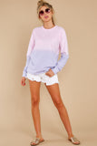 3 Feeling Is Mutual Baby Pink Ombre Top at reddress.com