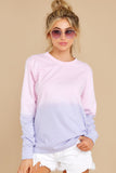 6 Feeling Is Mutual Baby Pink Ombre Top at reddress.com