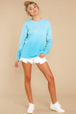 2 Feeling Is Mutual Sea Blue Ombre Top at reddress.com