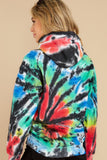 7 New Sensations Black Dynamite Spiral Tie Dye Hoodie at reddress.com