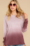 6 Feeling Is Mutual Rosewood Ombre Top at reddress.com