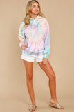 3 New Sensations Margarita Bomb Spiral Tie Dye Hoodie at reddress.com